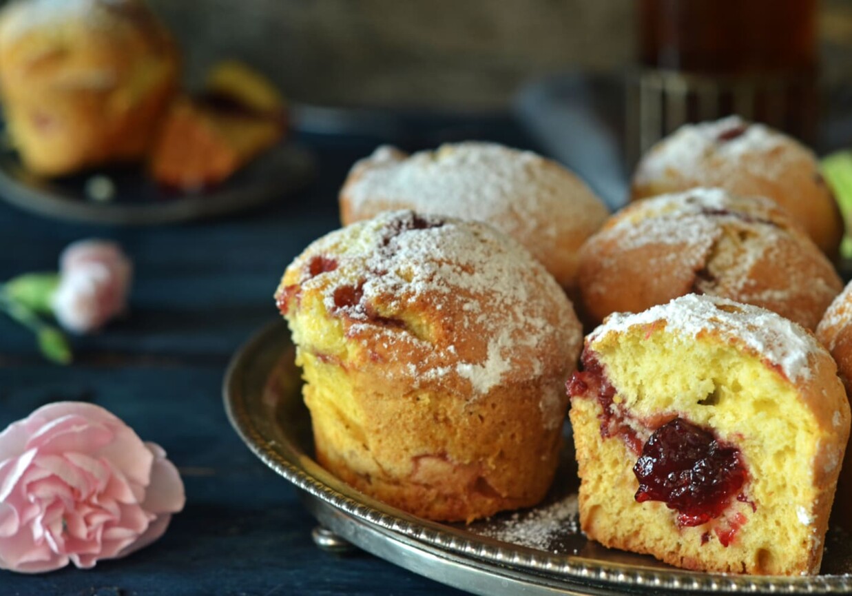 Muffinki z dżemem foto