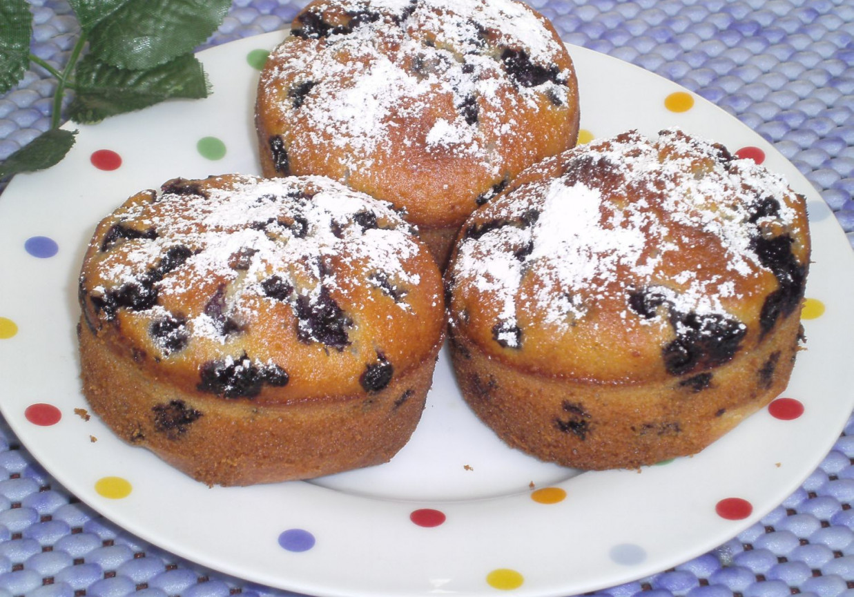Muffinki z jagodami foto
