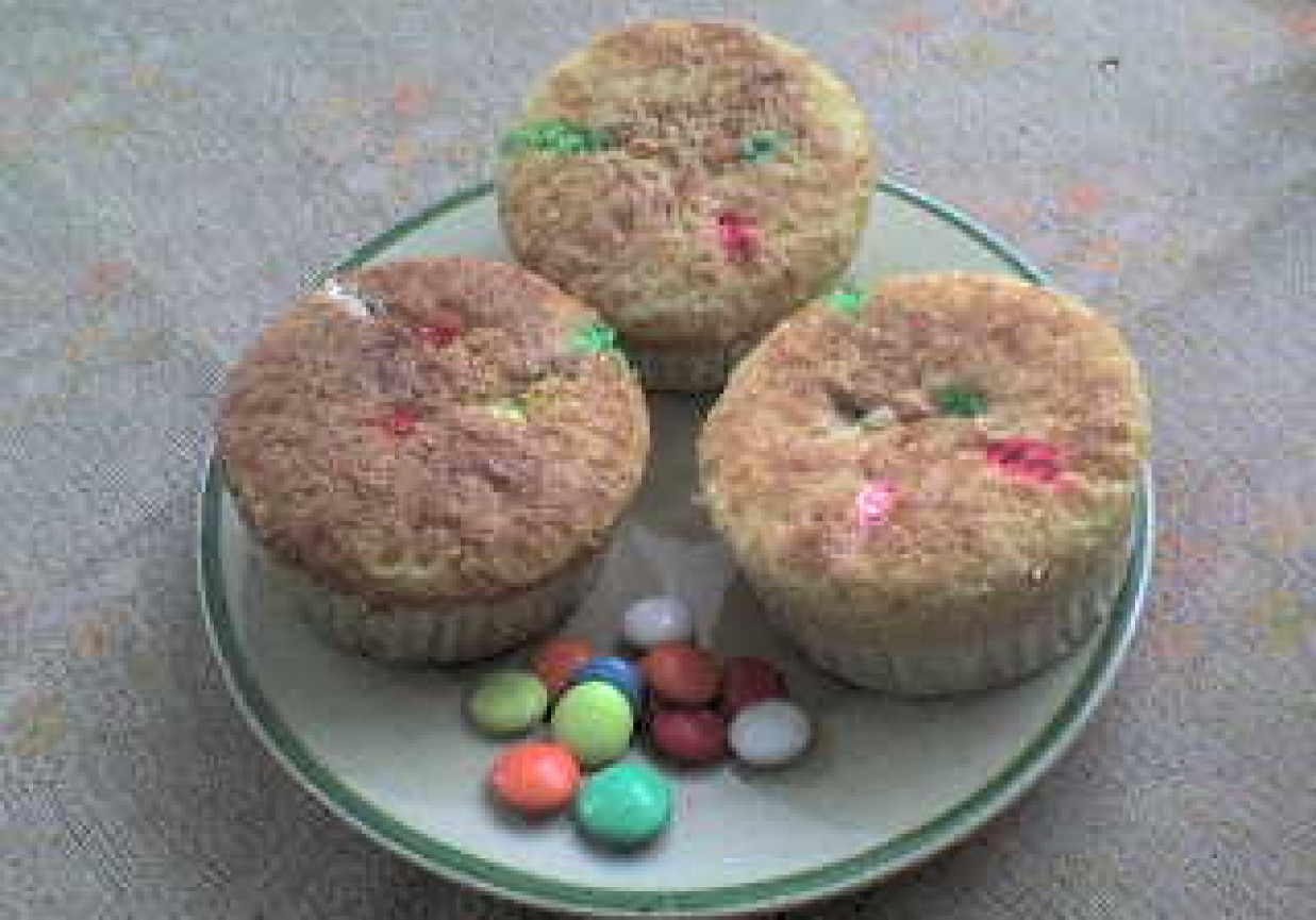 Muffinki z lentilkami foto