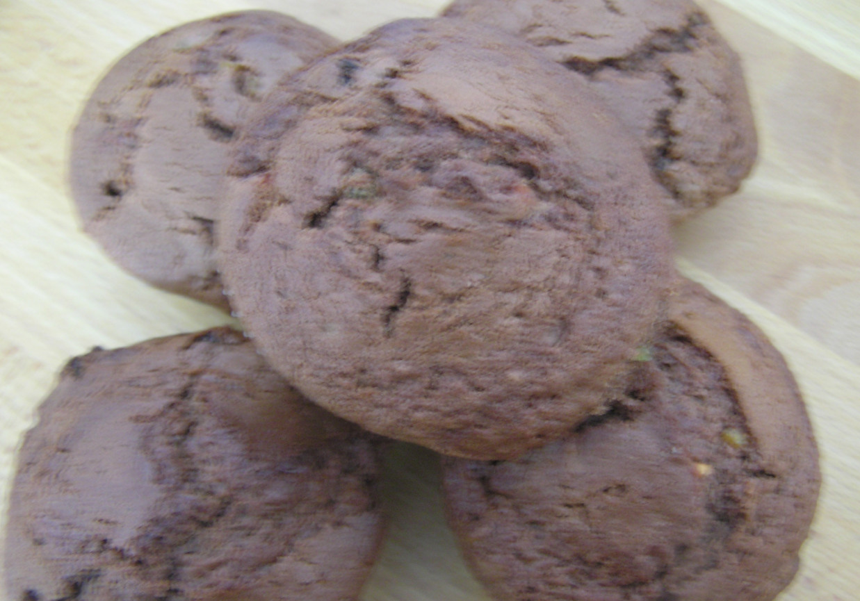 Muffinki z mieszanką keksową i nutellą foto