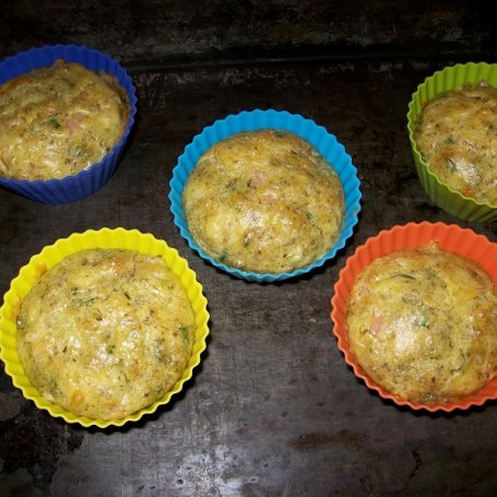 Krok 2 - muffinki z szynką foto