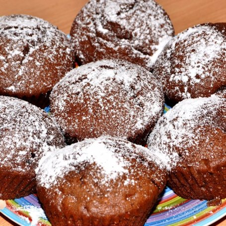 Krok 7 - Muffinki murzynki na zsiadłym mleku foto