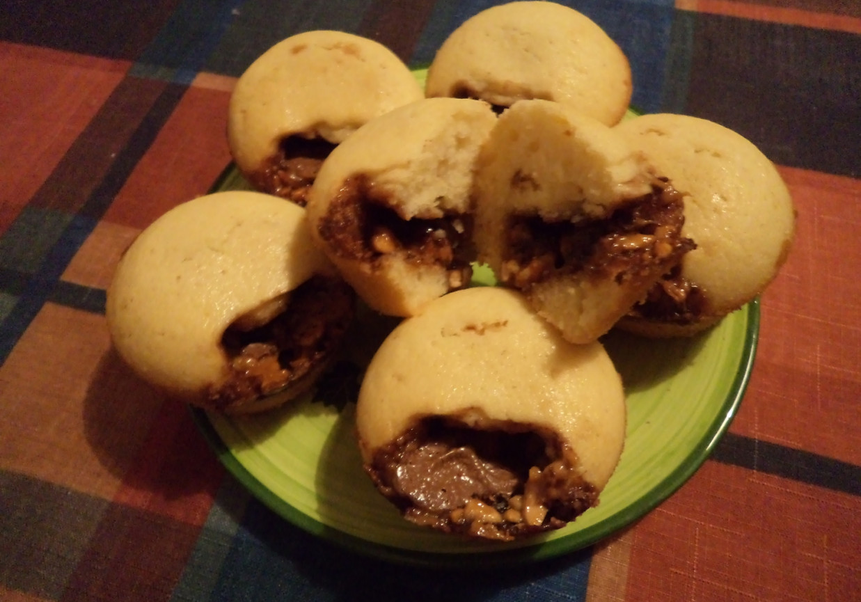 Muffins z nutką karmelu foto