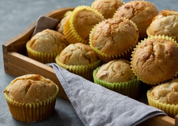 Fotografia przedstawiająca Muffiny bananowo-jogurtowe