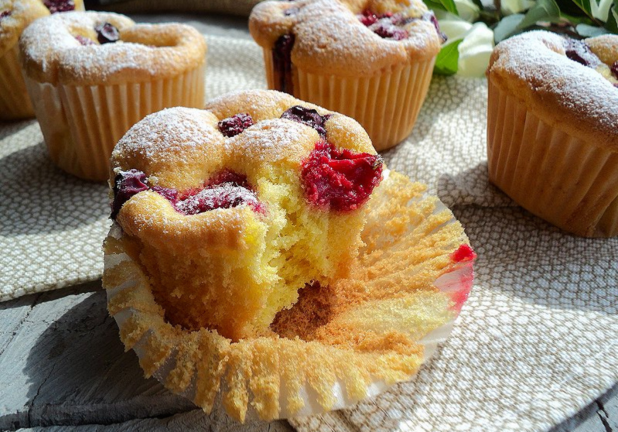 Muffiny biszkoptowe z owocami letnimi DoradcaSmaku.pl