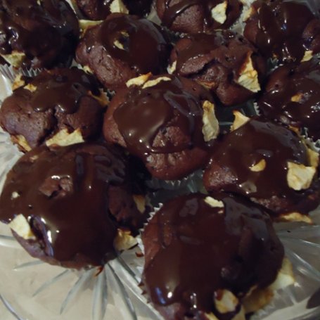 Krok 3 - Muffiny czekoladowe z jabłkami foto