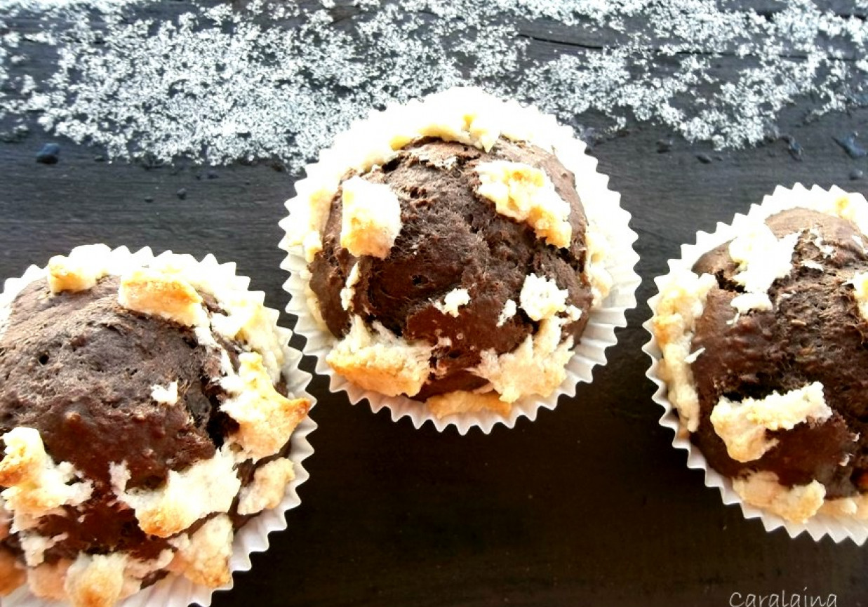 muffiny czekoladowo pomarańczowe z kruszonką foto