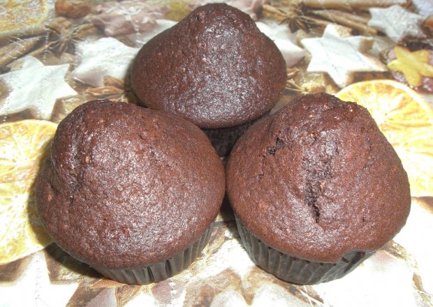 Fotografia przedstawiająca Muffiny czekoladowo-cytrynowe
