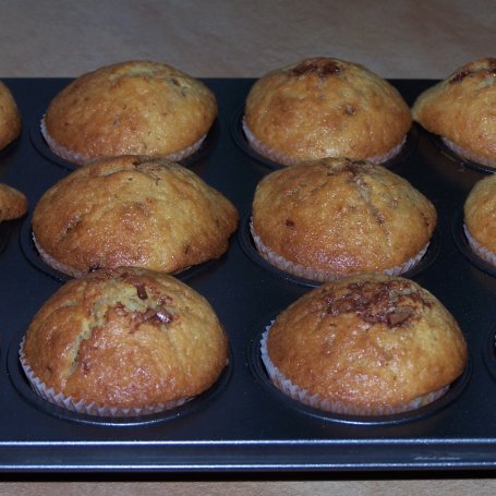 Krok 5 - Muffiny dla moich łasuchów, czyli z czekoladą :) foto