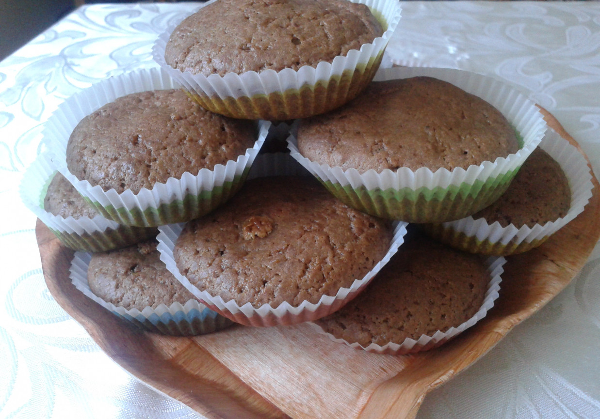 Muffiny kakaowe z chałwą foto