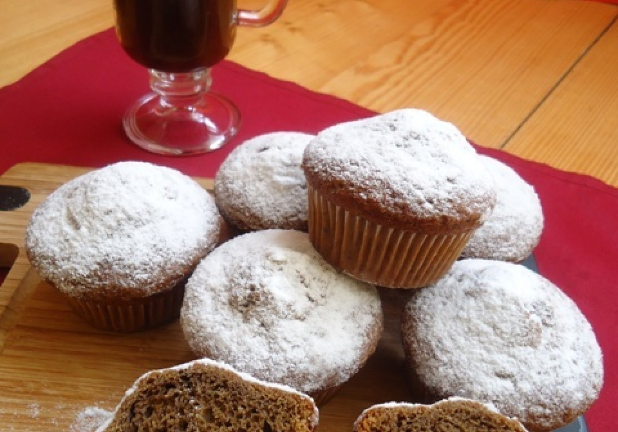 Muffiny kawowe z czekoladą foto