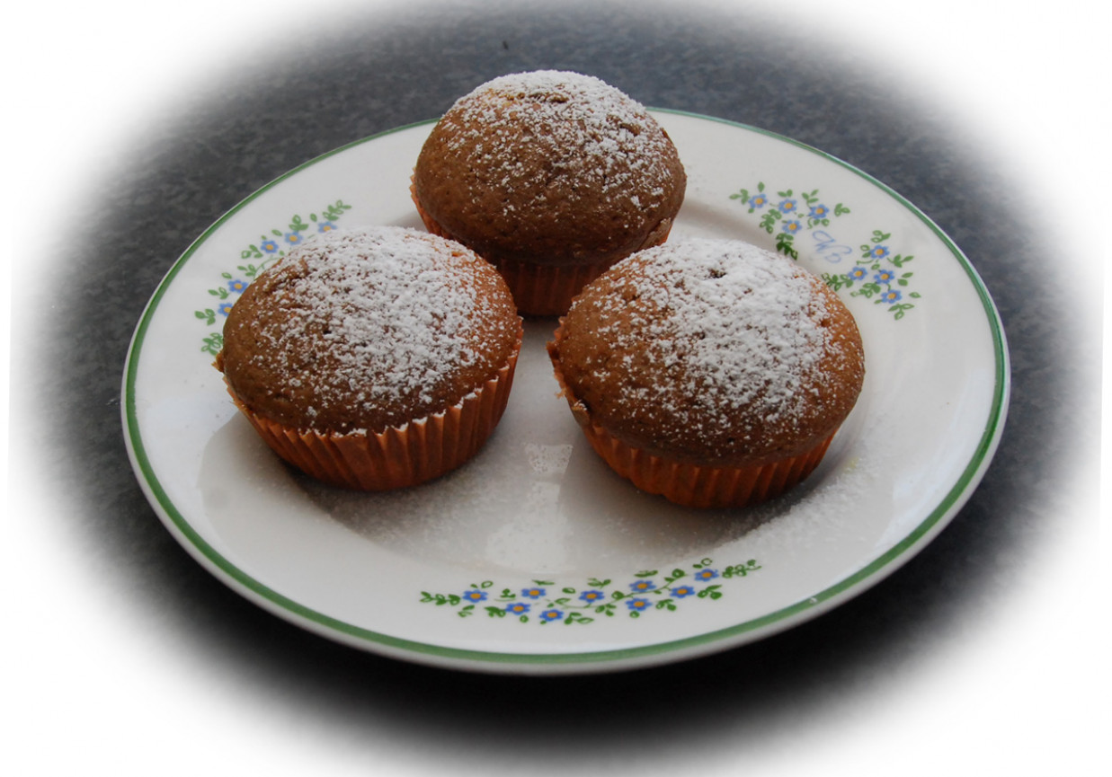 Muffiny łaciate z chałwą foto