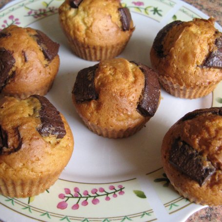 Krok 3 - Muffiny z czekoladą foto