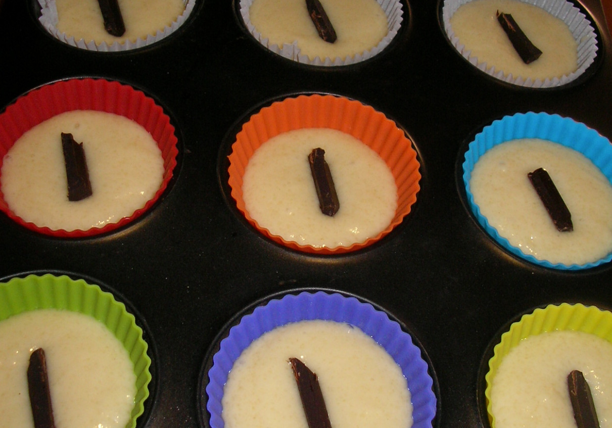 Muffiny z czekoladą foto