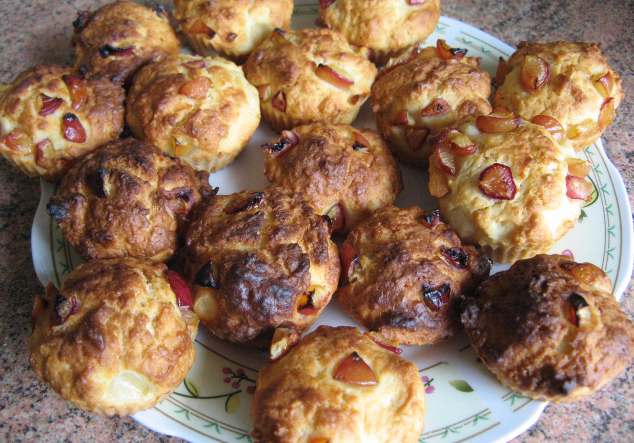 Muffiny z czereśniami foto