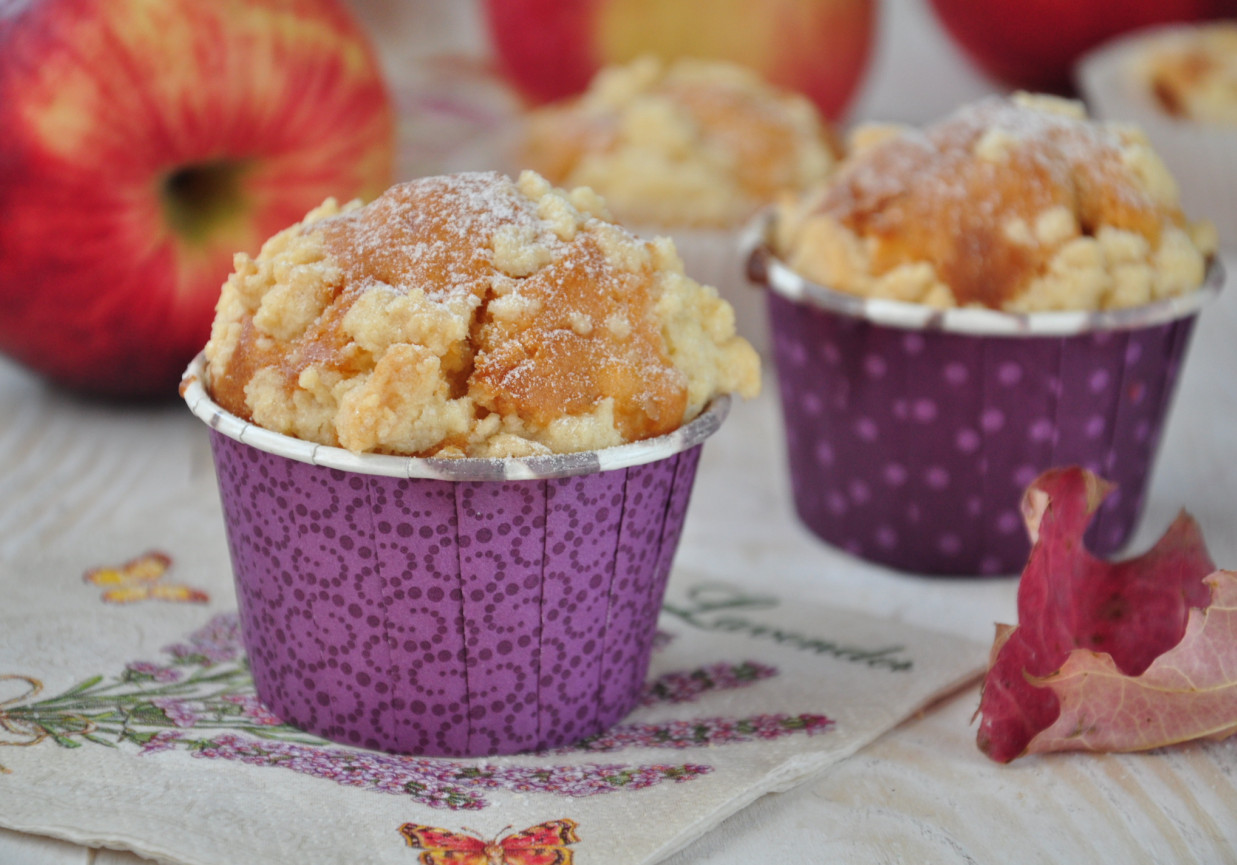 muffiny z jabłkiem  foto