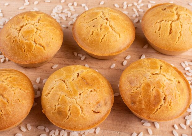 Fotografia przedstawiająca Muffiny z mąki ryżowej
