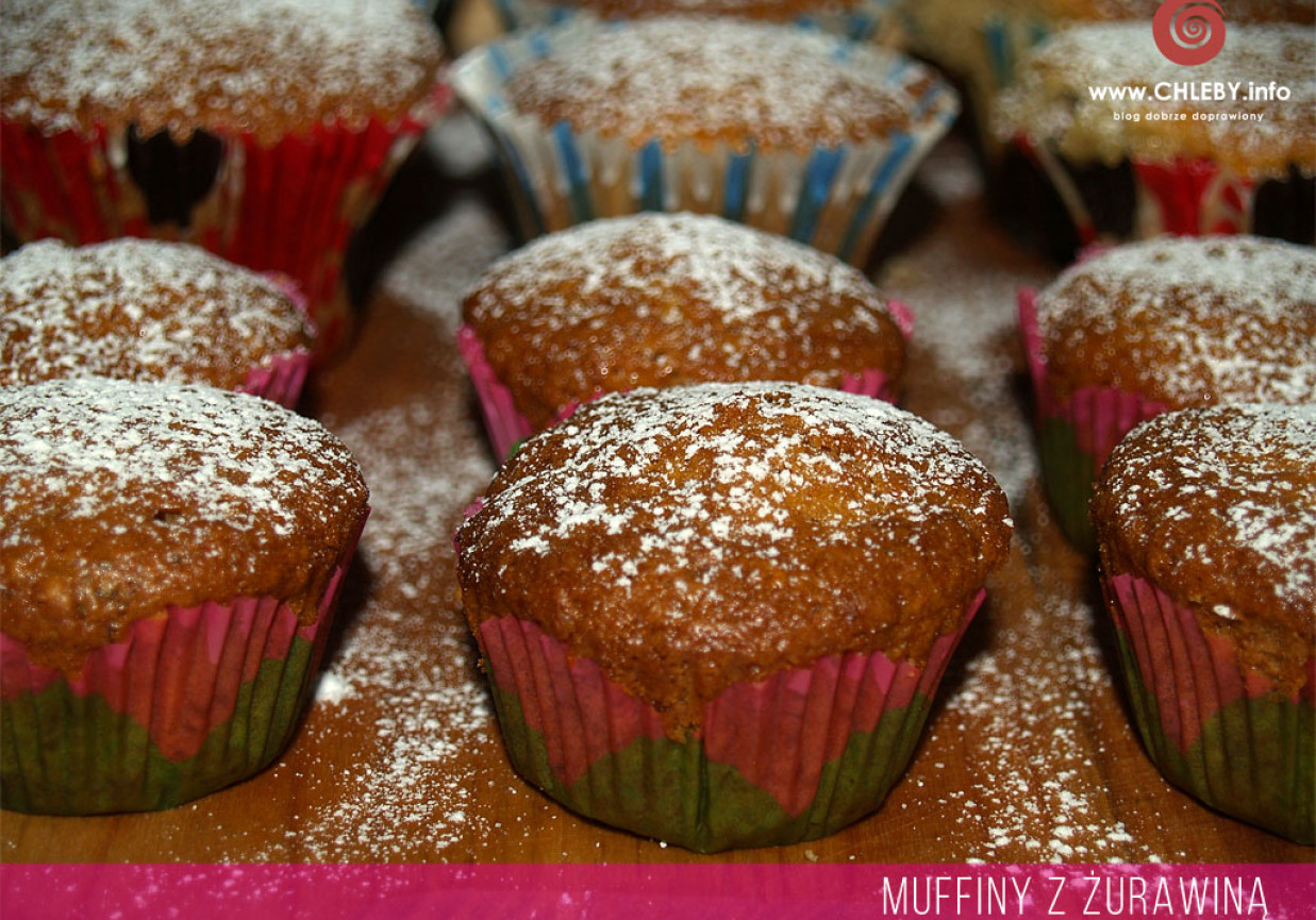 Muffiny z żurawiną foto