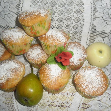 Krok 5 - Mufinki z jabłkami i gruszkami foto