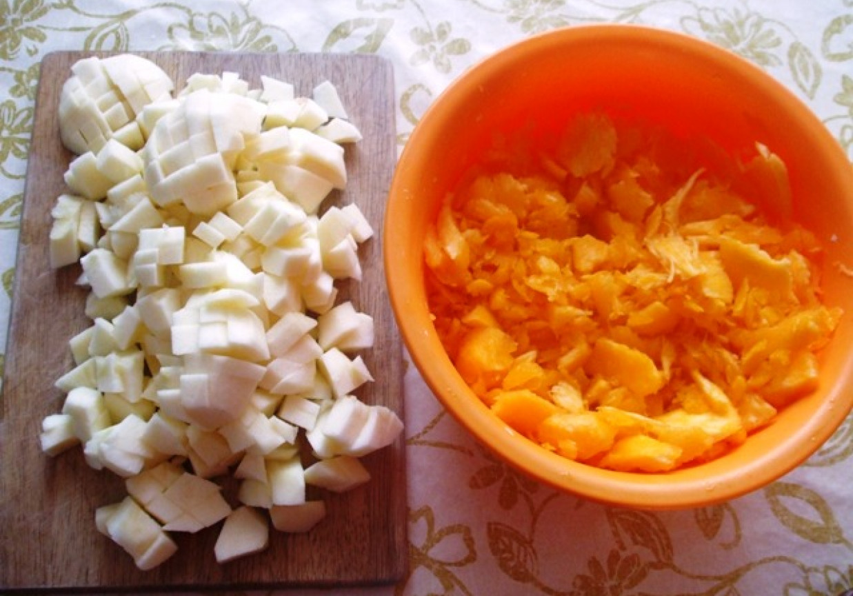 Mus dyniowo-jabłkowy z bananem foto