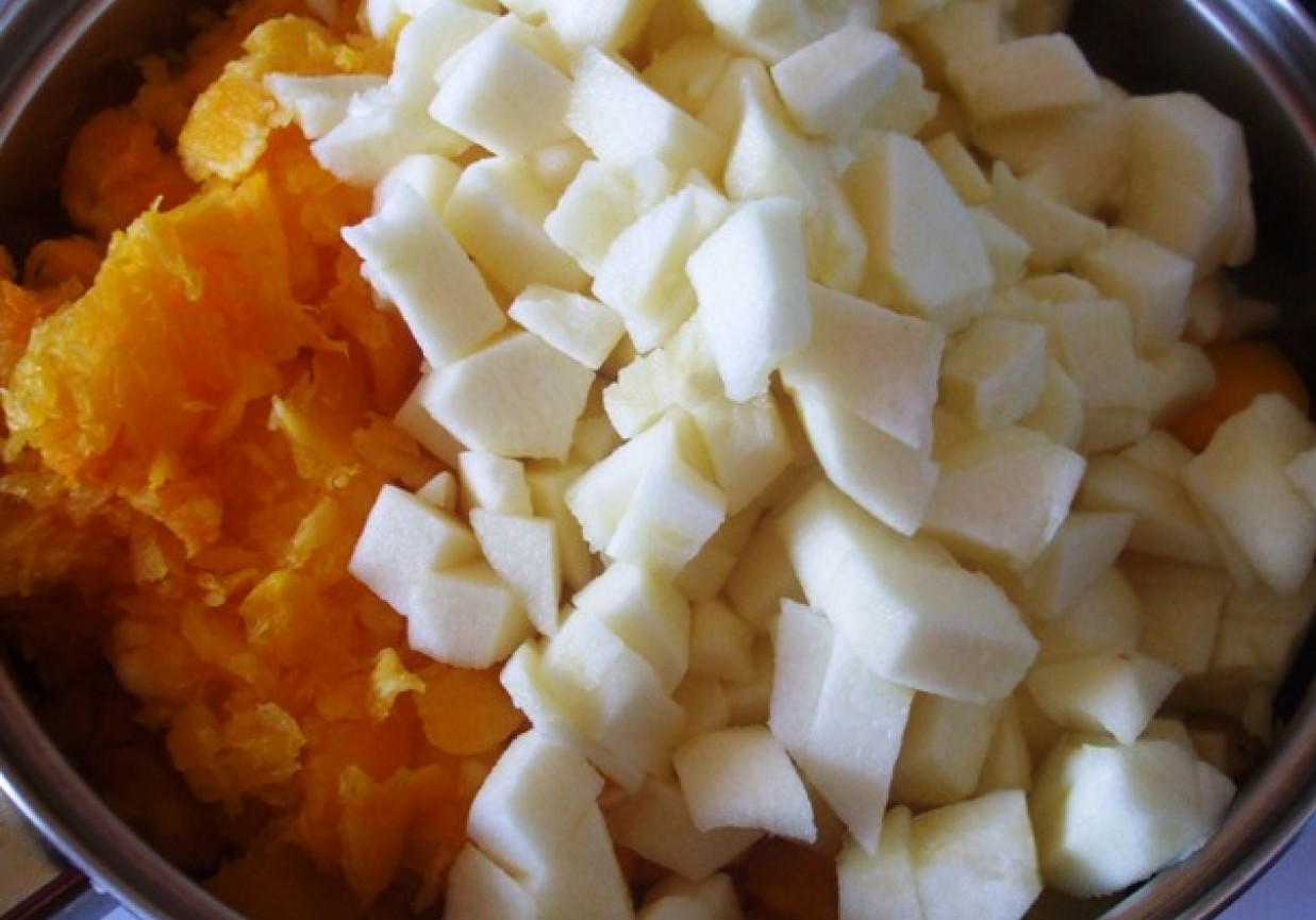 Mus dyniowo-jabłkowy z bananem foto