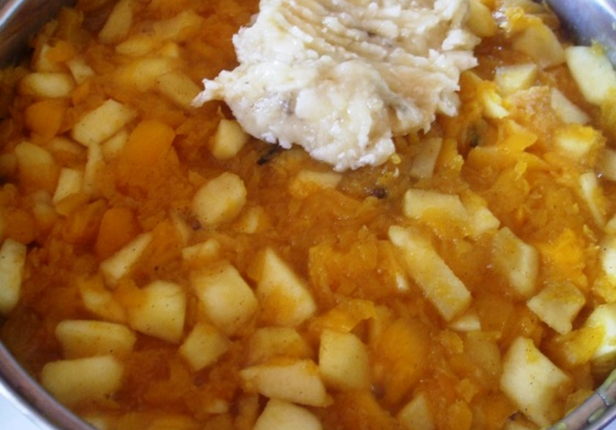 Mus dyniowo-jabłkowy z bananem foto