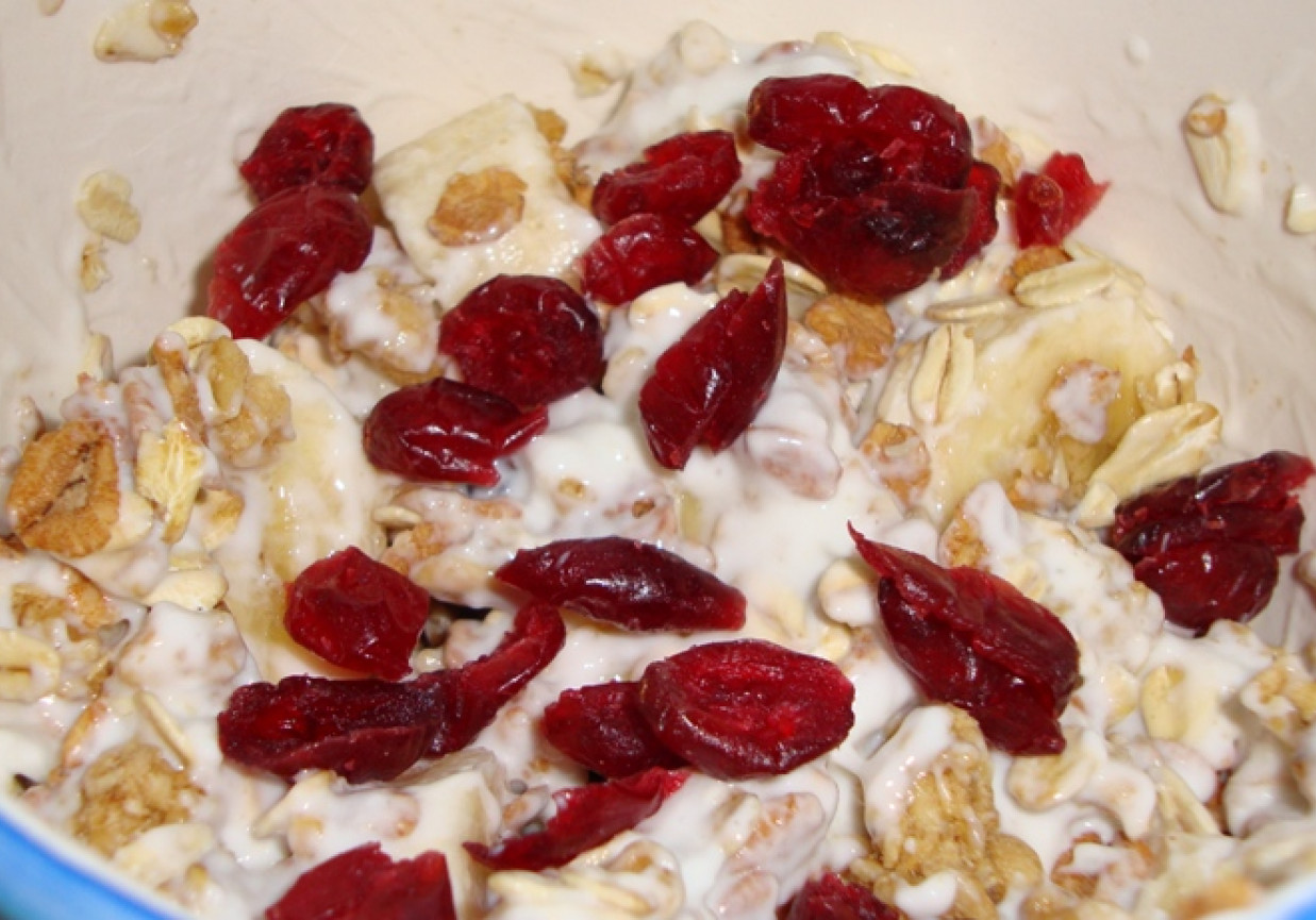 Musli Z Jogurtem Naturalnym Bananem I żurawiną Doradcasmaku Pl<script async src=
