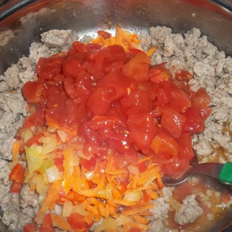 Krok 5 - Muszelki z sosem mięsno warzywnym  foto