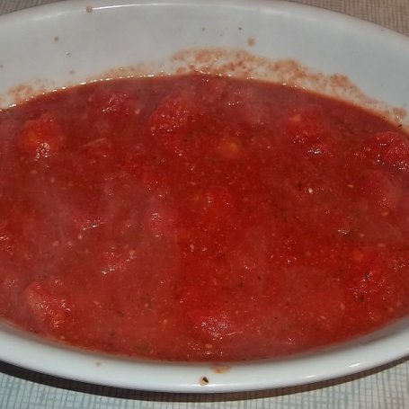 Krok 5 - Muszle conchiglioni ze szpinakiem i serem na pomidorach foto