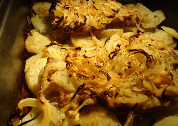 Fotografia przedstawiająca Musztardowa karkówka z ziemniakami