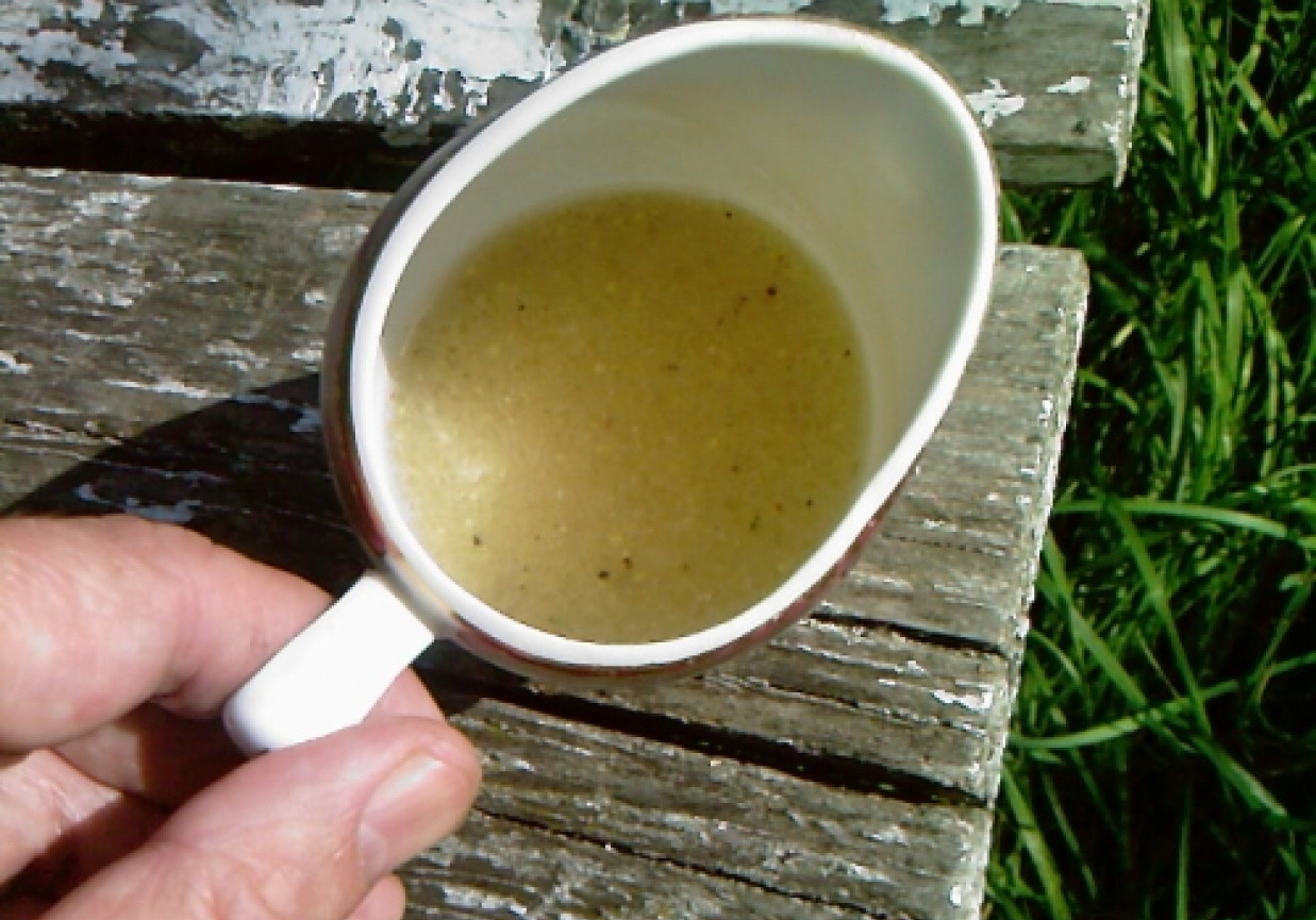 Musztardowy sos winegret foto