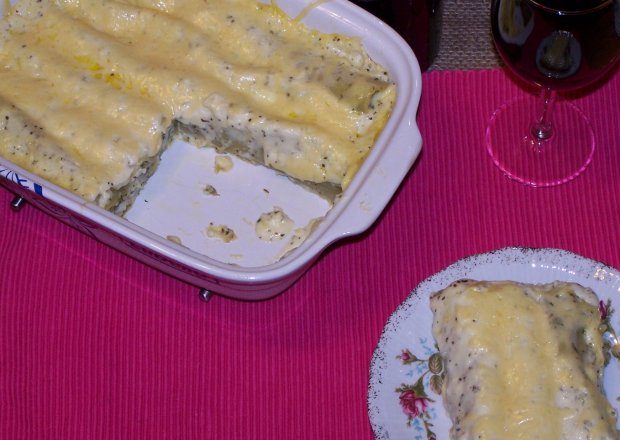 Fotografia przedstawiająca Na niedzielną kolację, czyli cannelloni z mięsem i szpinakiem :)