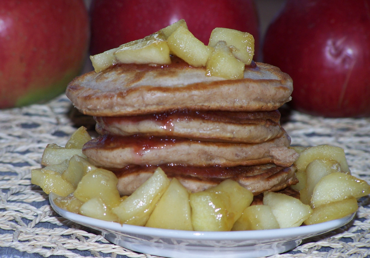 Na śniadanie też dobre, czyli placki na śmietanie z karmelizowanym jabłkiem :) foto