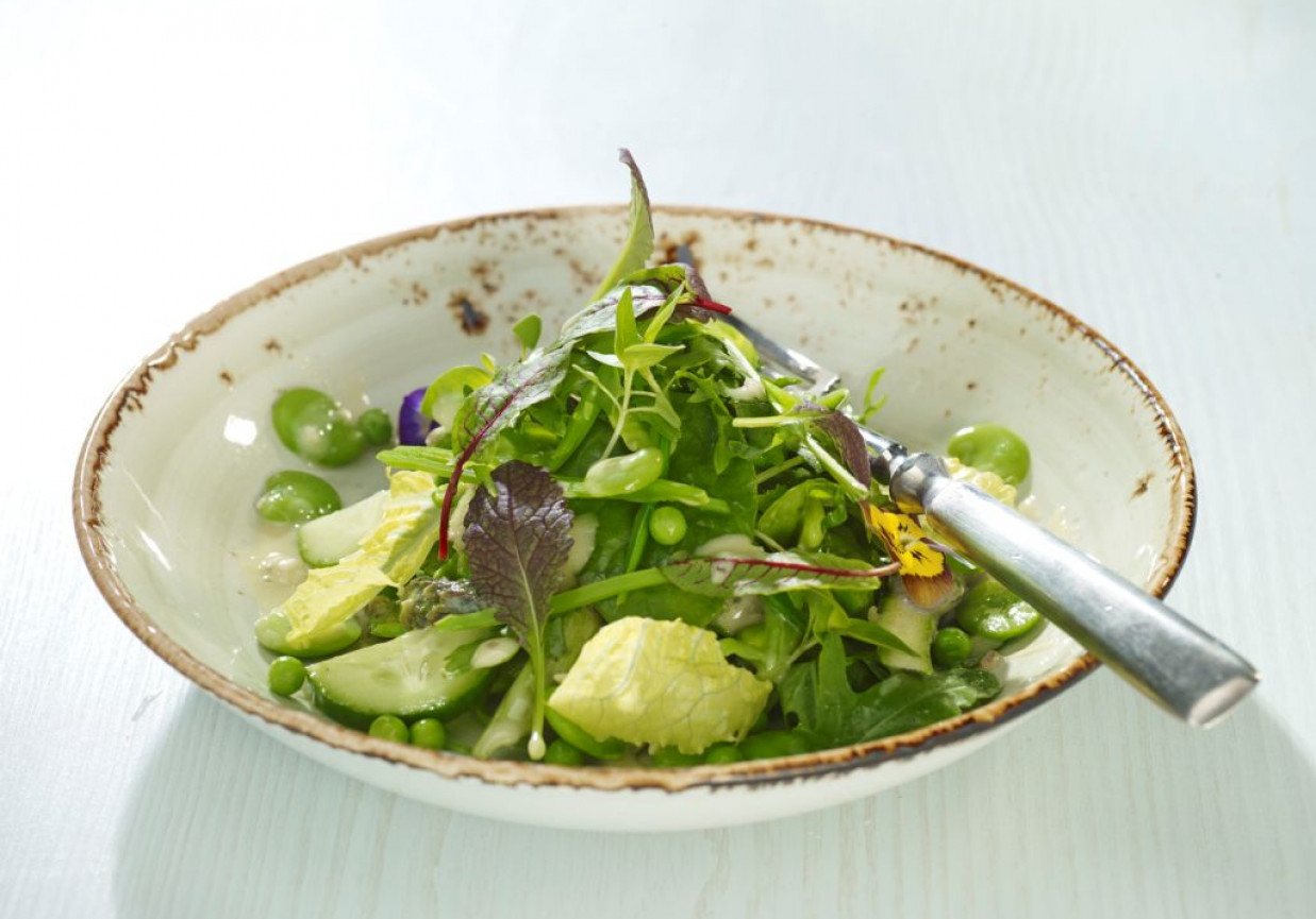 Na zimno: Zielona sałatka foto