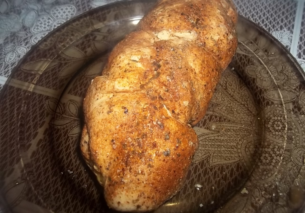 Nadziewana gotowana pierś z kurczaka foto