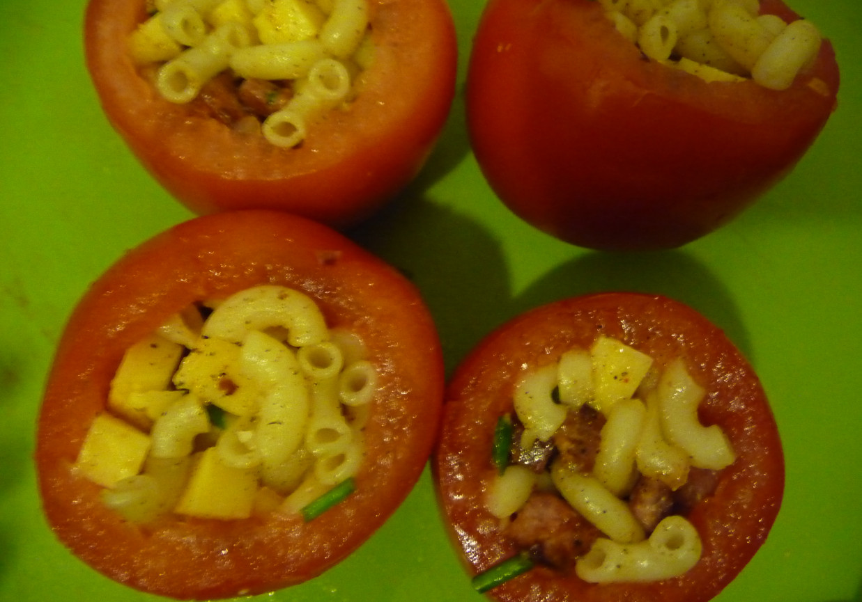 Nadziewane pomidory z grilla foto