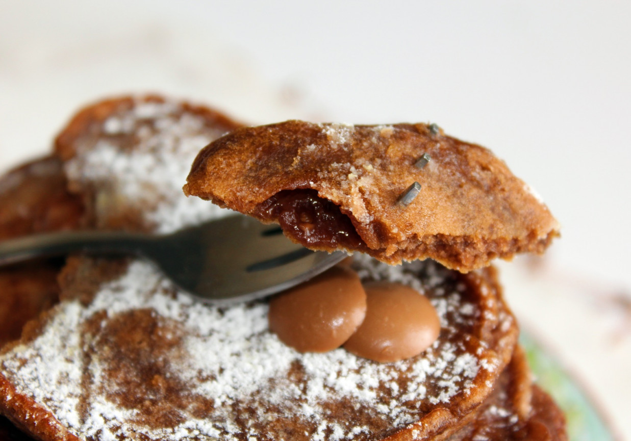 Najlepsze pancakes czekoladowe (z czekoladą) foto