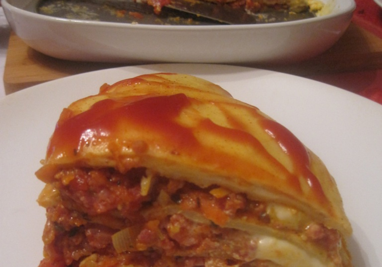Naleśniki a\'la Lasagne z sosem mięsno-pomidorowym﻿ foto
