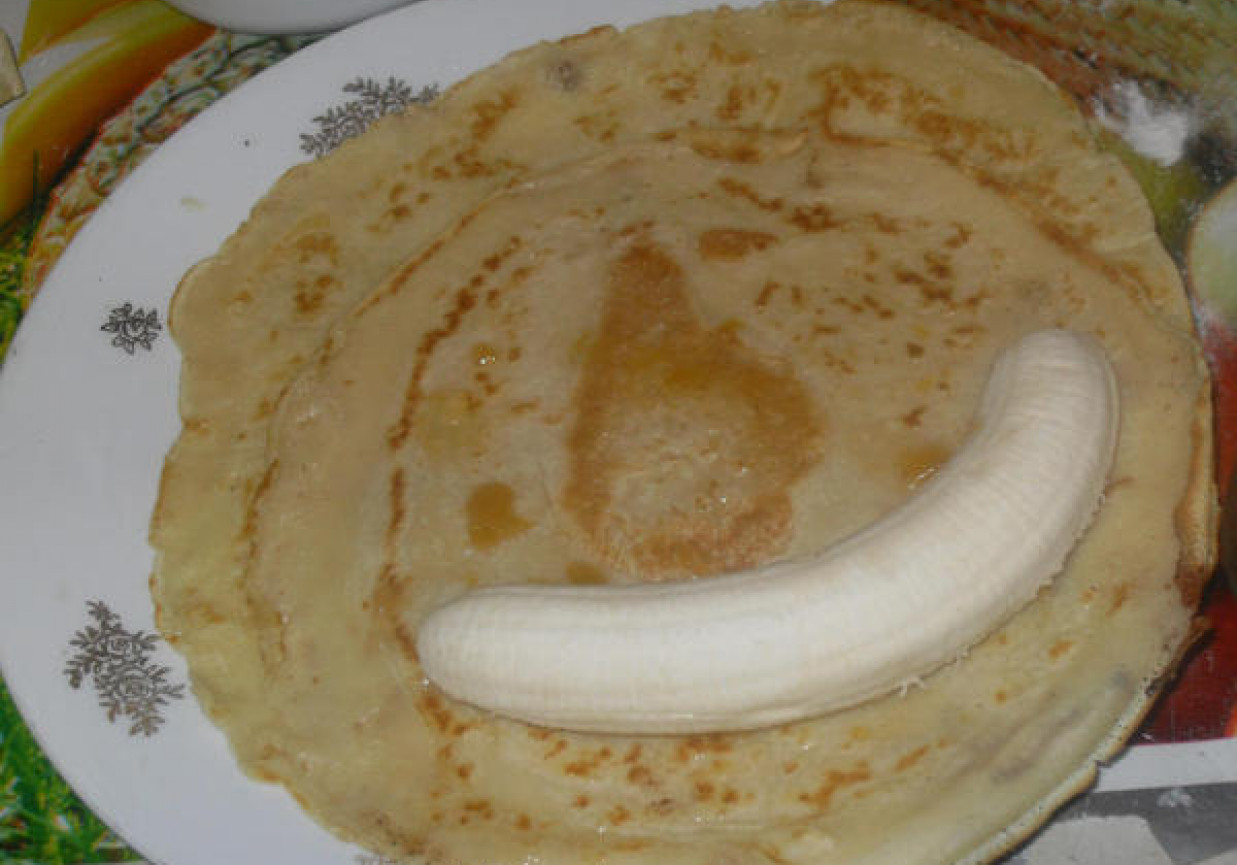 Naleśniki z bananami - zapiekane foto
