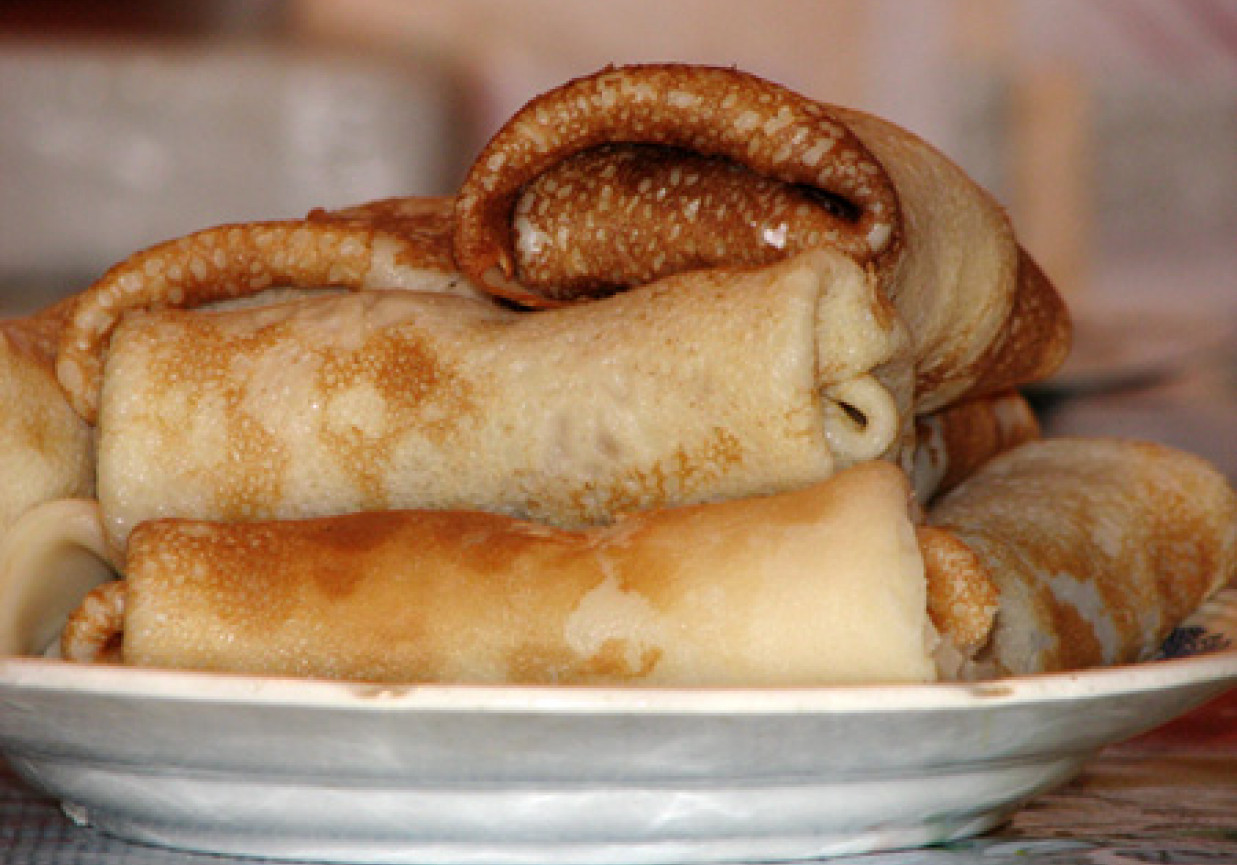 Nalesniki z kurkami foto