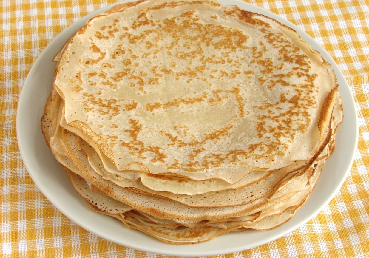 Naleśniki z mąki pełnoziarnistej foto