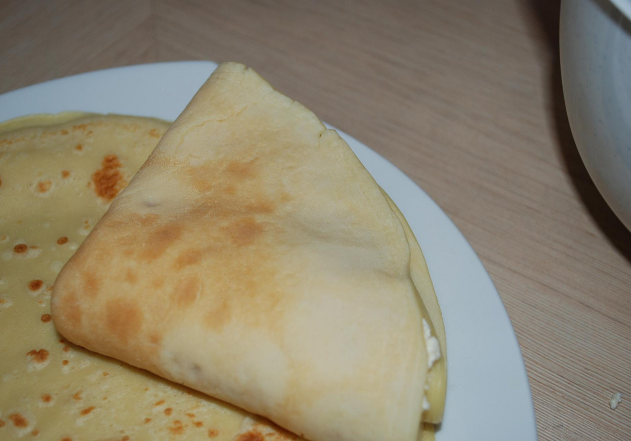 Naleśniki z twarogiem zapiekane na oleju foto