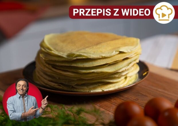 Fotografia przedstawiająca Naleśniki z ziołami