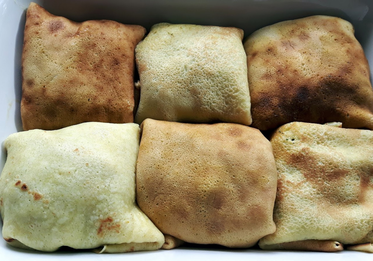 Naleśniki zapiekane z serem foto