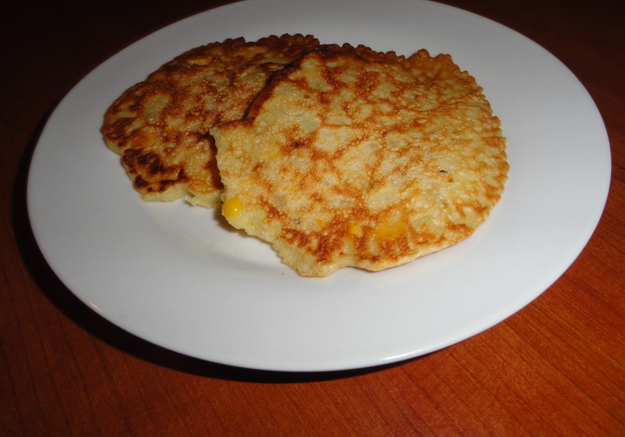 Naleśnikowe placki z cebulą foto