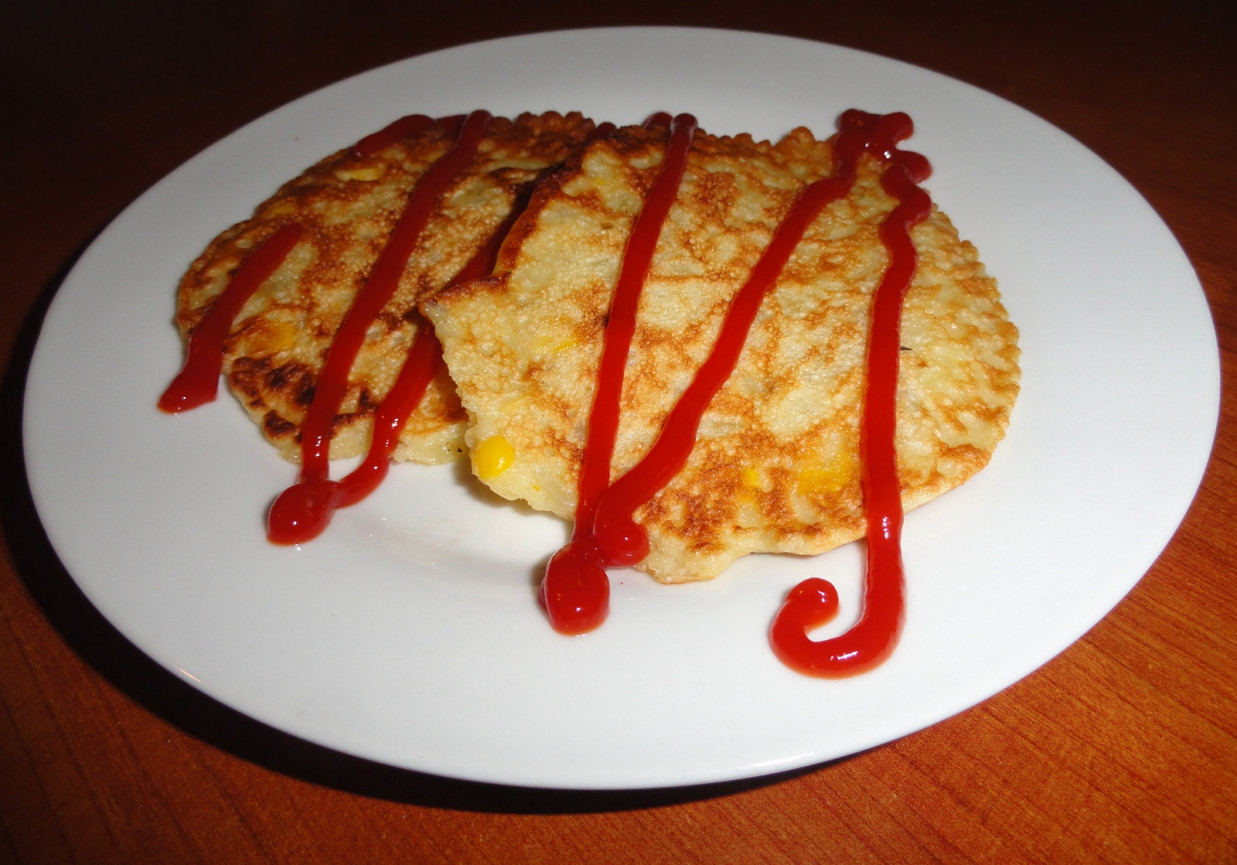 Naleśnikowe placki z cebulą foto