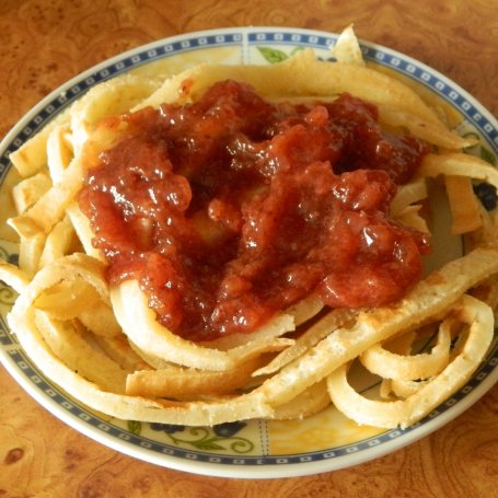 Krok 3 - Naleśnikowe spaghetti foto