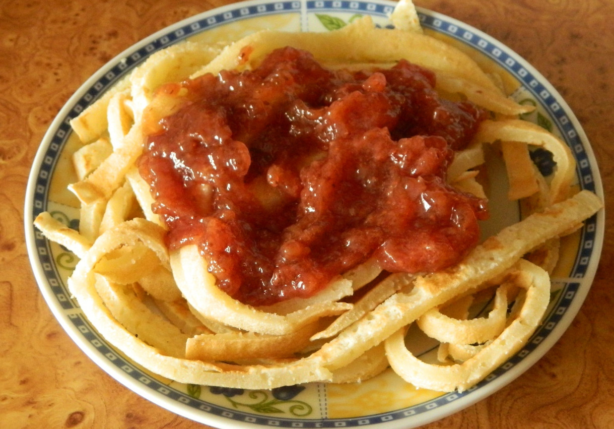 Naleśnikowe spaghetti foto