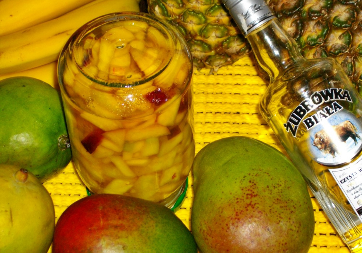 Nalewka mango z cukrem palmowym foto