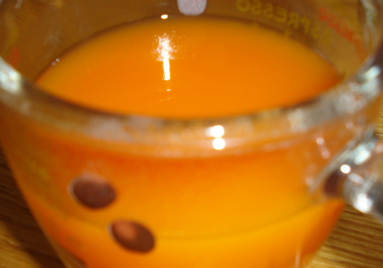 Napój marchwiowo-pomarańczowy foto